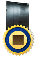 Противопожарные секционные распашные ворота